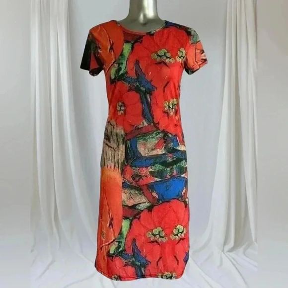 FREE ✅Women’s Graphic T  Shirt Dress - Picture 3 of 14